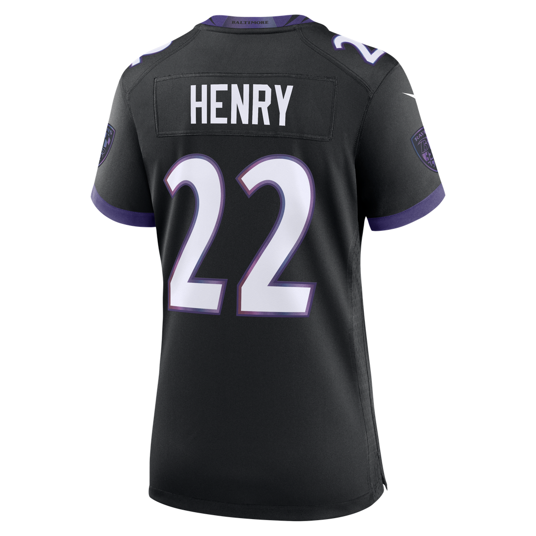 Derrick Henry Baltimore Ravens Nike Women's Alternate Game Jersey - Black Official NFL Team Apparel Football Fan Gear