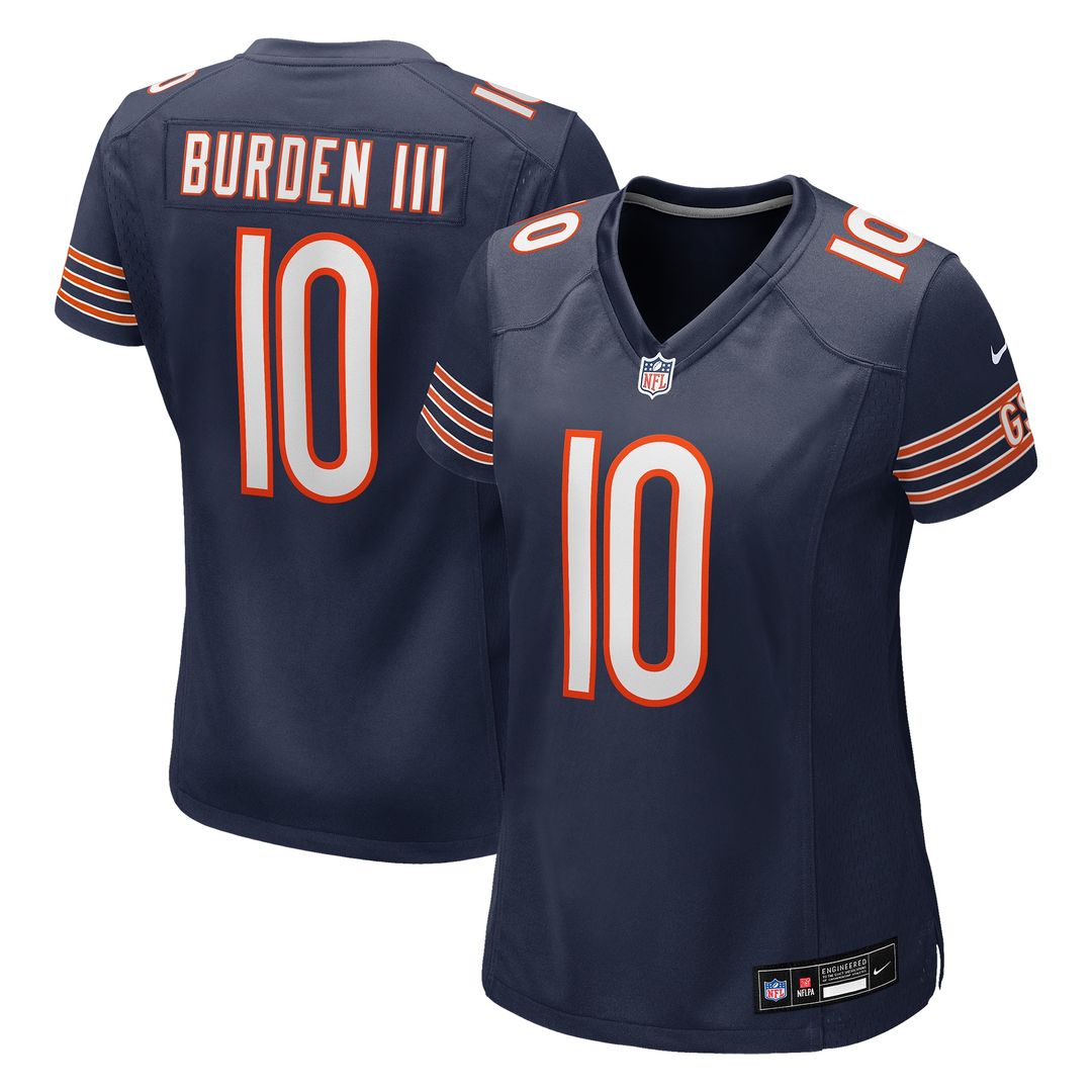 Luther Burden III Chicago Bears Nike Women's Team Game Jersey - Navy Official NFL Team Apparel Football Fan Gear