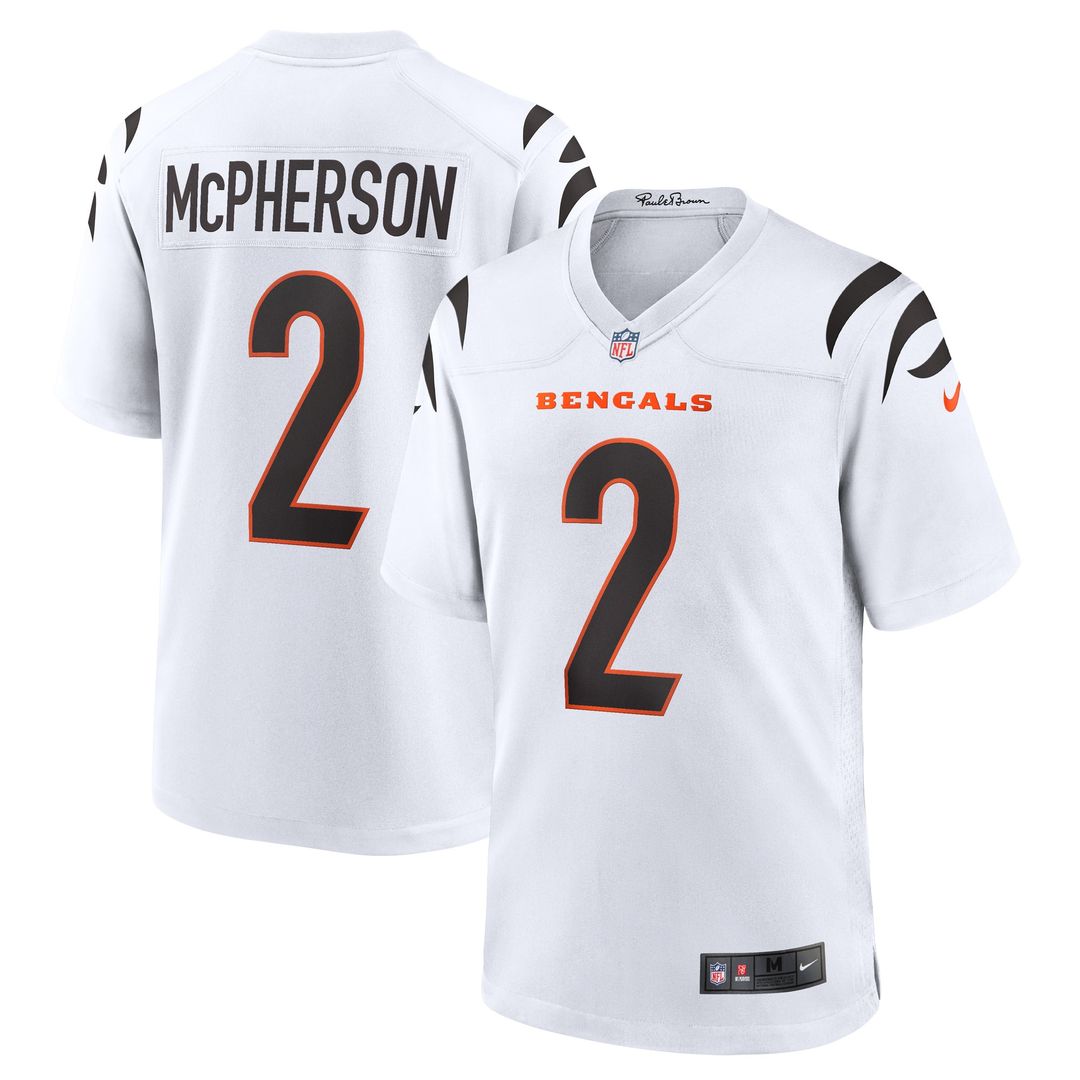 Evan McPherson Cincinnati Bengals Nike Game Player Jersey - White Official NFL Team Apparel Football Fan Gear