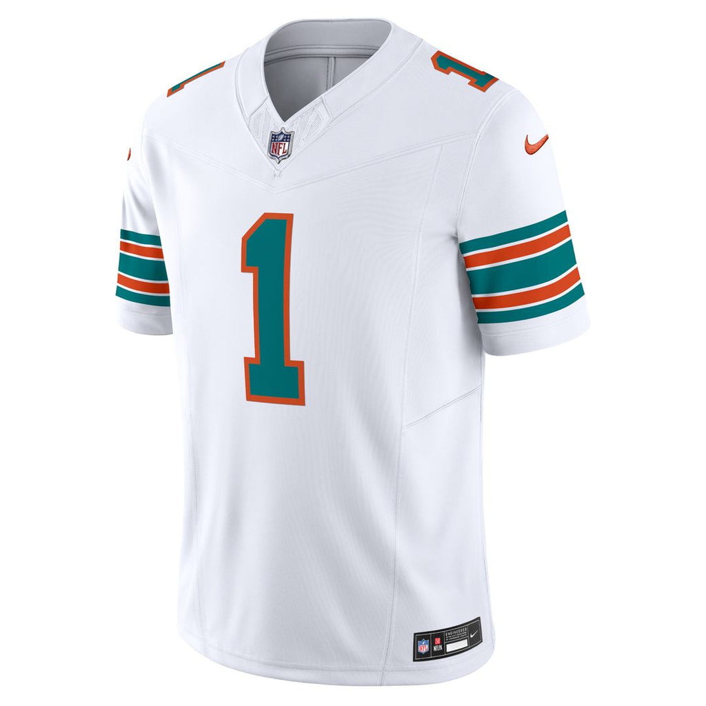 Tua Tagovailoa Miami Dolphins Nike Vapor F.U.S.E. Limited Jersey - White Official NFL Team Apparel Football Fan Gear