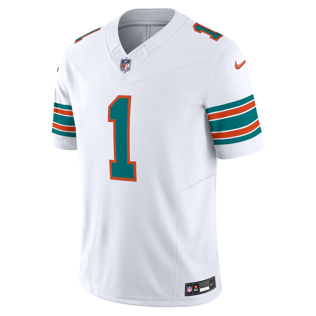 Tua Tagovailoa Miami Dolphins Nike Vapor F.U.S.E. Limited Jersey - White Official NFL Team Apparel Football Fan Gear