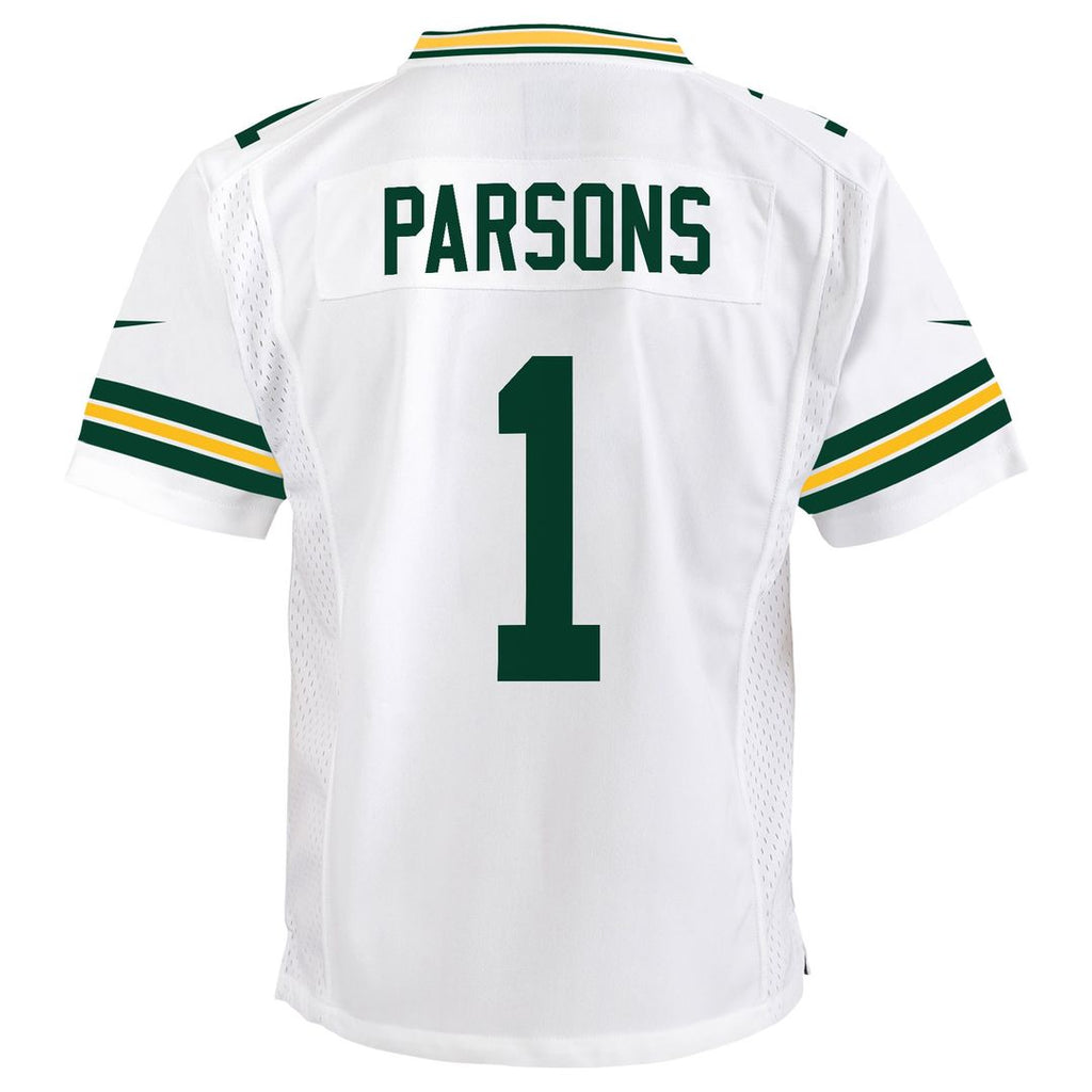 Micah Parsons Green Bay Packers Nike Youth White Game Jersey - White Official NFL Team Apparel Football Fan Gear
