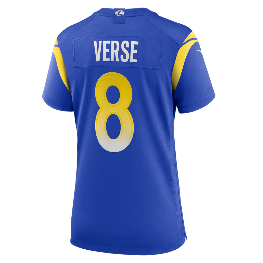 Jared Verse Los Angeles Rams Nike Women's Team Game Jersey - Royal Official NFL Team Apparel Football Fan Gear