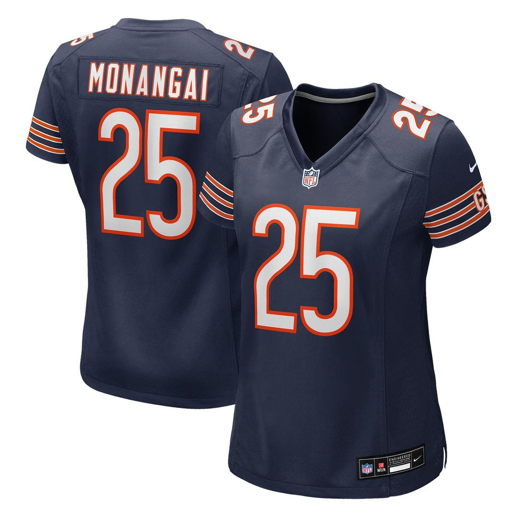 Kyle Monangai Chicago Bears Nike Women's Team Game Jersey - Navy Official NFL Team Apparel Football Fan Gear