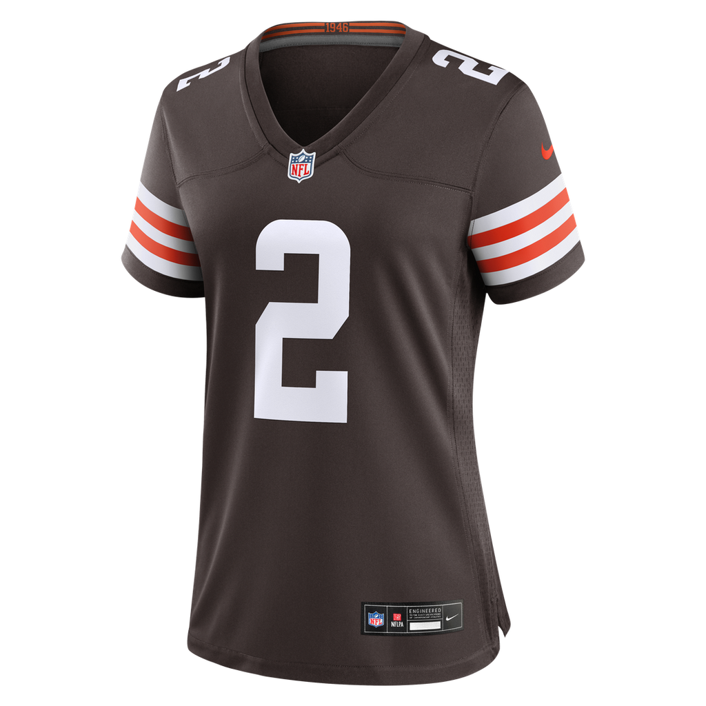 Shedeur Sanders Cleveland Browns Nike Women's Team Game Jersey - Brown Official NFL Team Apparel Football Fan Gear