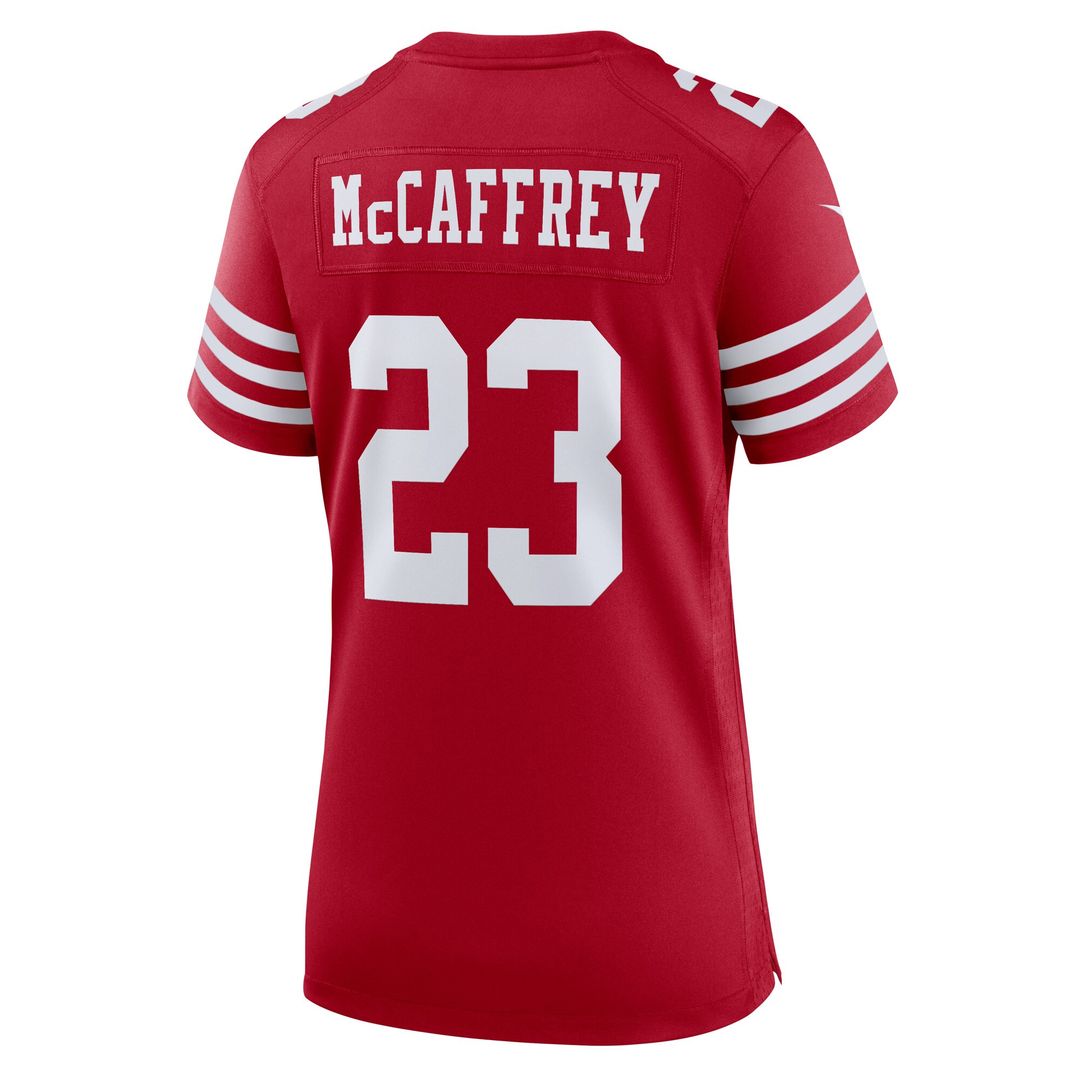 Christian McCaffrey San Francisco 49ers Nike Women's Player Jersey - Scarlet Official NFL Team Apparel Football Fan Gear