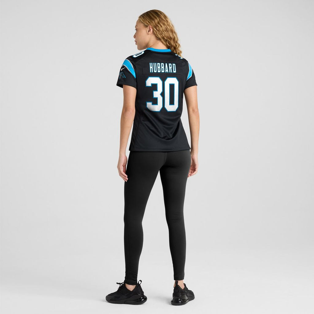 Chuba Hubbard Carolina Panthers Nike Women's Team Game Jersey - Black Official NFL Team Apparel Football Fan Gear