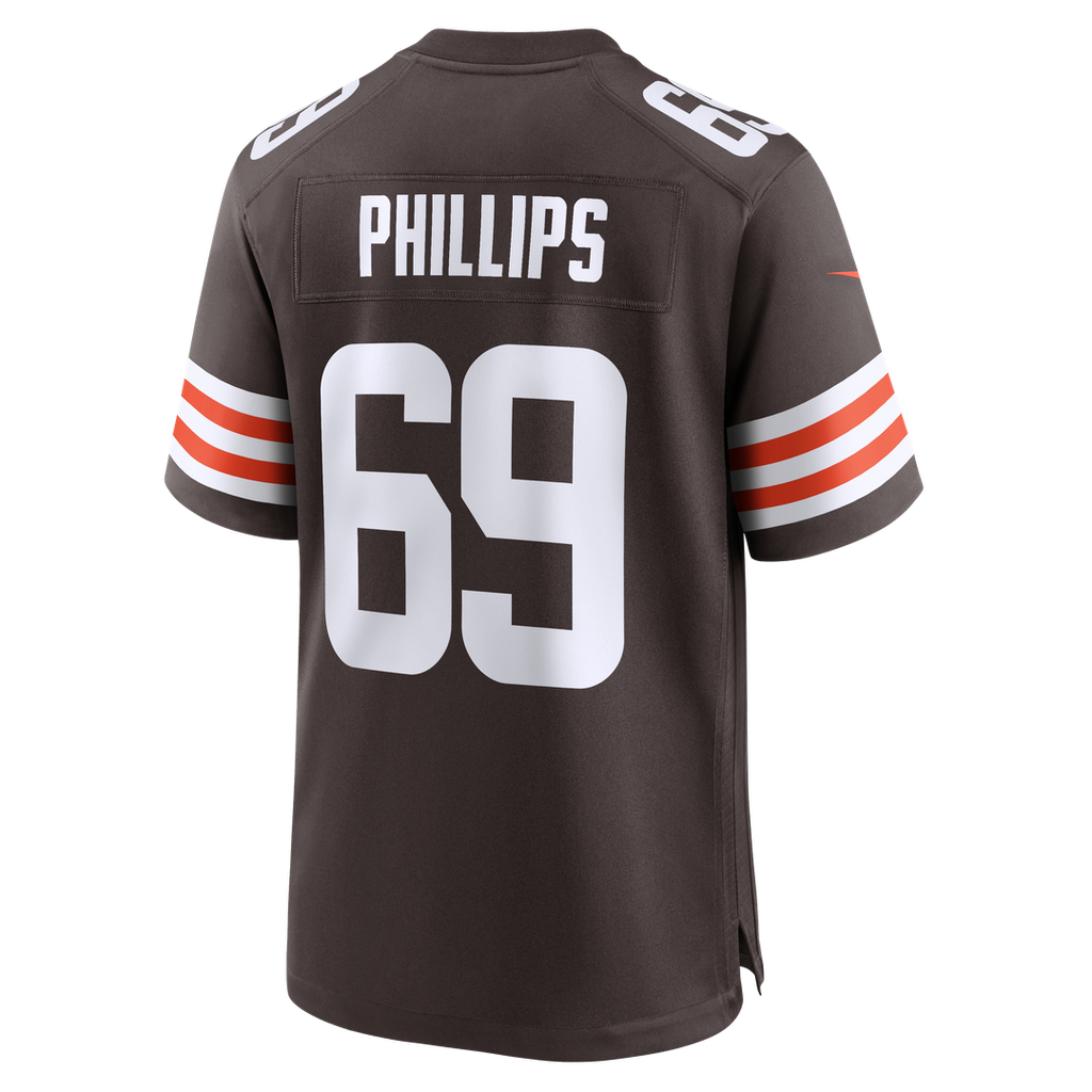 Tyre Phillips Cleveland Browns Nike Team Game Jersey - Brown Official NFL Team Apparel Football Fan Gear