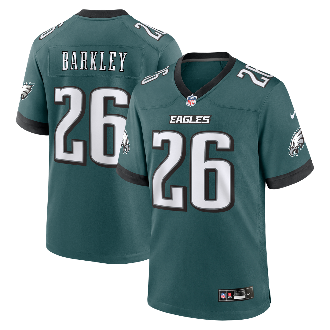 Saquon Barkley Philadelphia Eagles Nike Alternate Game Jersey - Black Official NFL Team Apparel Football Fan Gear