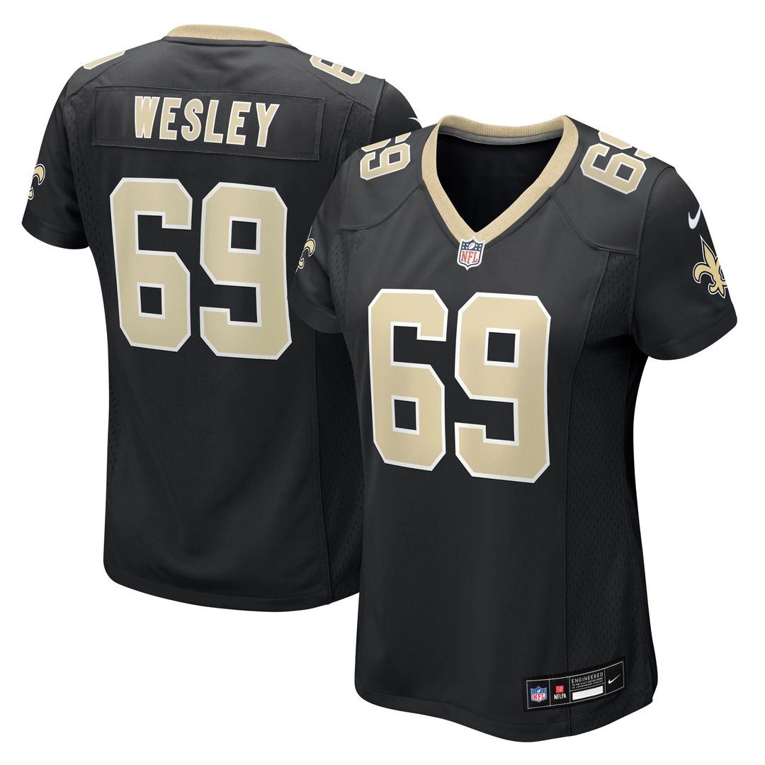 Barry Wesley New Orleans Saints Nike Women's Team Game Jersey - Black Official NFL Team Apparel Football Fan Gear