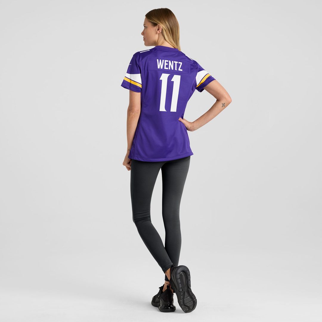 Carson Wentz Minnesota Vikings Nike Women's Team Game Jersey - Purple Official NFL Team Apparel Football Fan Gear