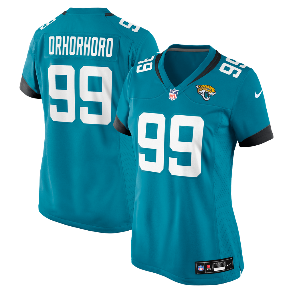 Ruke Orhorhoro Jacksonville Jaguars Nike Women's Team Game Jersey - Teal Official NFL Team Apparel Football Fan Gear