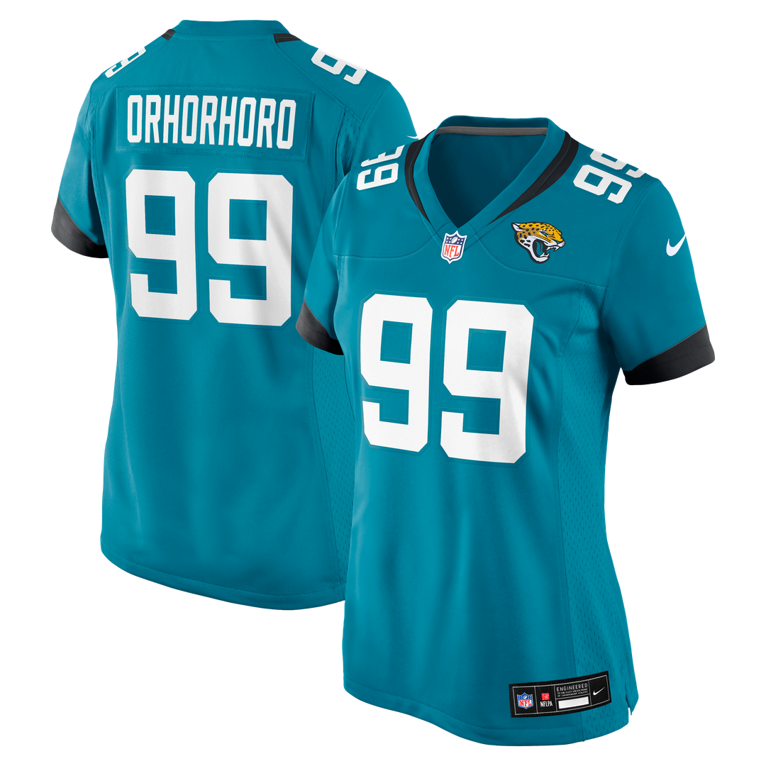 Ruke Orhorhoro Jacksonville Jaguars Nike Women's Team Game Jersey - Teal Official NFL Team Apparel Football Fan Gear