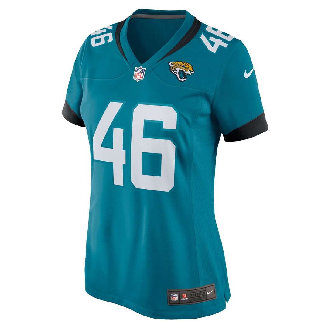 Ross Matiscik Jacksonville Jaguars Nike Women's Game Jersey - Teal Official NFL Team Apparel Football Fan Gear