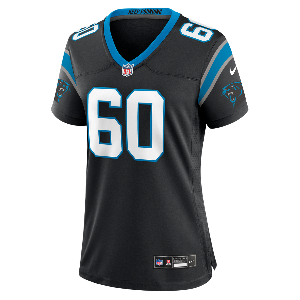 Nick Samac Carolina Panthers Nike Women's Team Game Jersey - Black Official NFL Team Apparel Football Fan Gear