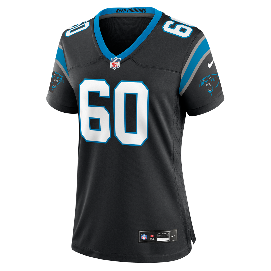 Nick Samac Carolina Panthers Nike Women's Team Game Jersey - Black Official NFL Team Apparel Football Fan Gear