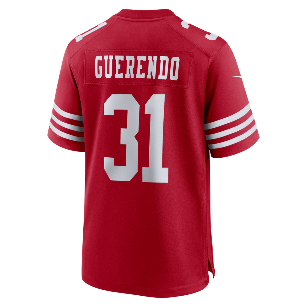 Isaac Guerendo San Francisco 49ers Nike Game Jersey - Scarlet Official NFL Team Apparel Football Fan Gear