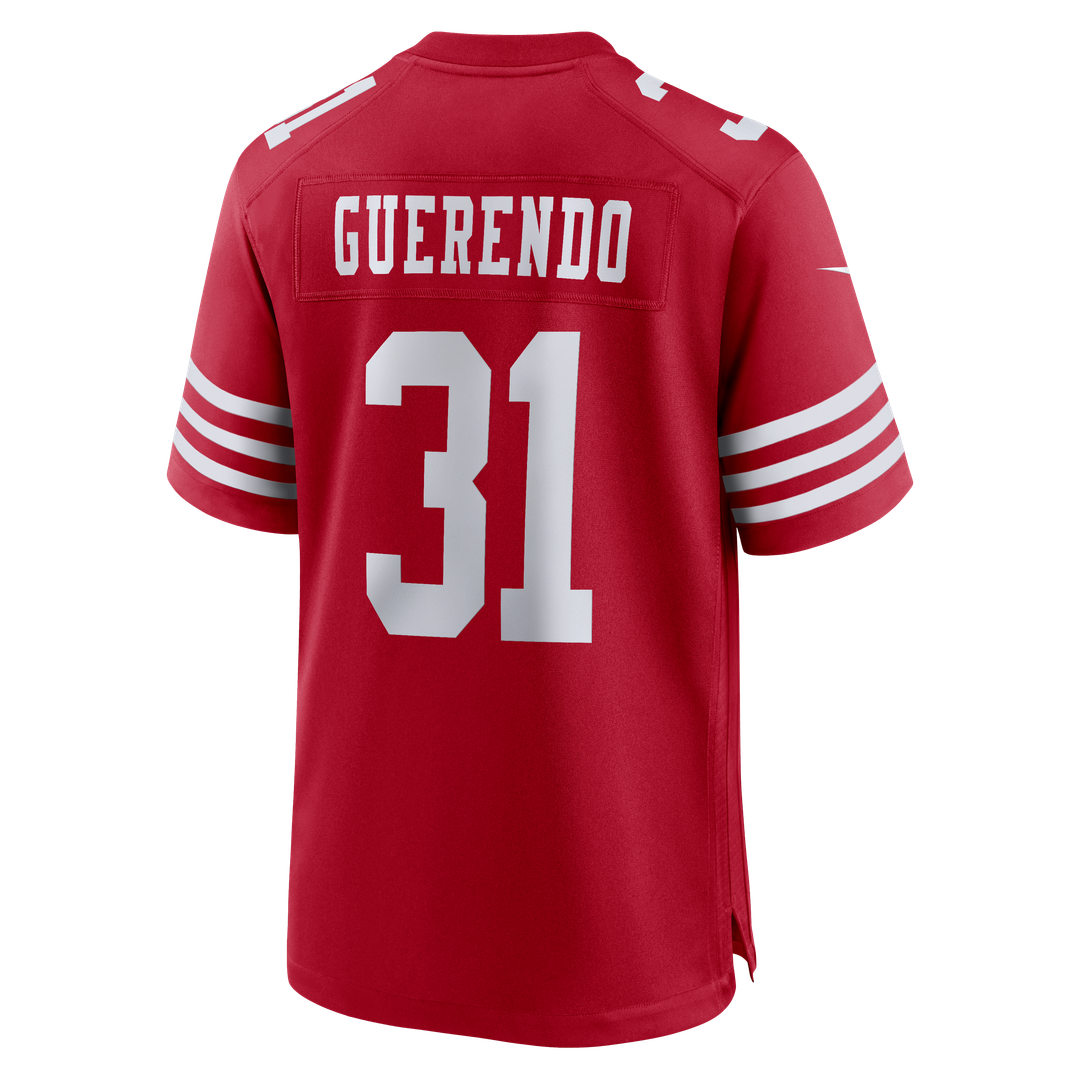 Isaac Guerendo San Francisco 49ers Nike Game Jersey - Scarlet Official NFL Team Apparel Football Fan Gear