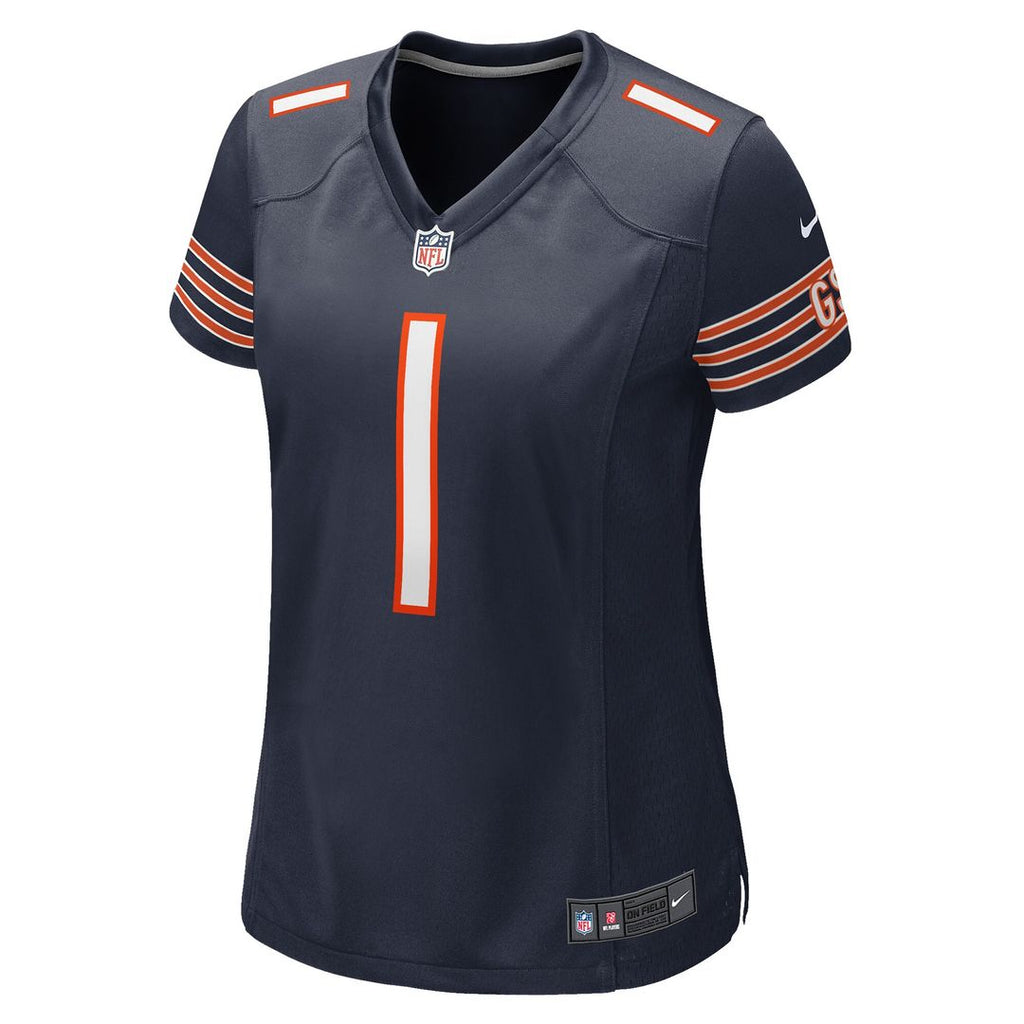 Number 1 Bride Chicago Bears Nike Women's Game Jersey - Navy Official NFL Team Apparel Football Fan Gear