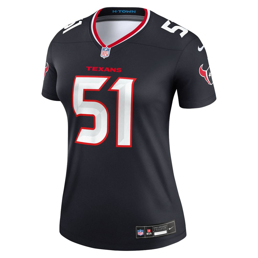 Will Anderson Jr. Houston Texans Nike Women's Legend Player Performance Top - Navy NFL Fan Gear Popular Style