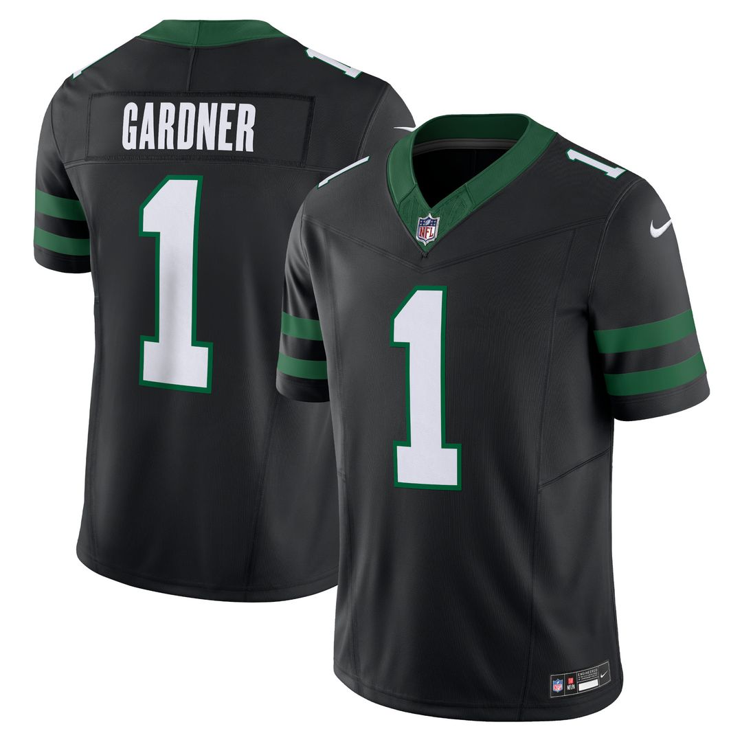 Ahmad Sauce Gardner New York Jets Nike Vapor F.U.S.E. Limited Jersey - Legacy White Official NFL Team Apparel Football Fan Gear