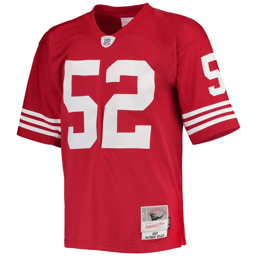 Patrick Willis San Francisco 49ers Mitchell & Ness Legacy Replica Jersey - Scarlet Official NFL Team Apparel Football Fan Gear