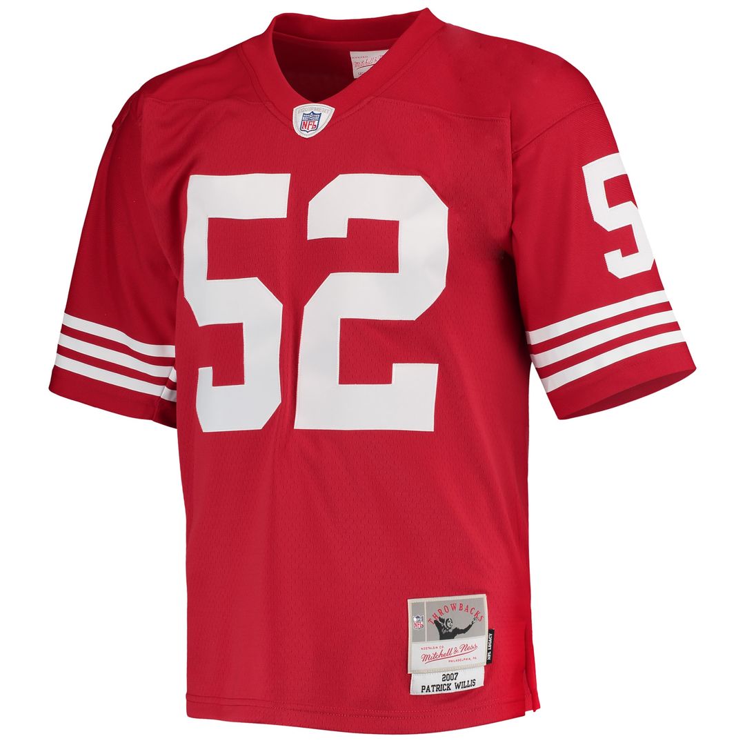 Patrick Willis San Francisco 49ers Mitchell & Ness Legacy Replica Jersey - Scarlet Official NFL Team Apparel Football Fan Gear