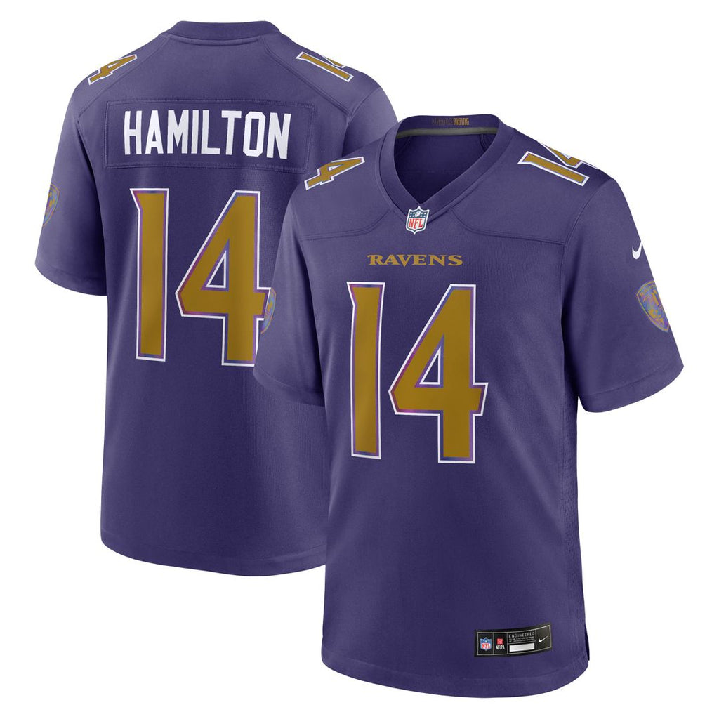 Kyle Hamilton Baltimore Ravens Nike Alternate Game Jersey - Purple Official NFL Team Apparel Football Fan Gear