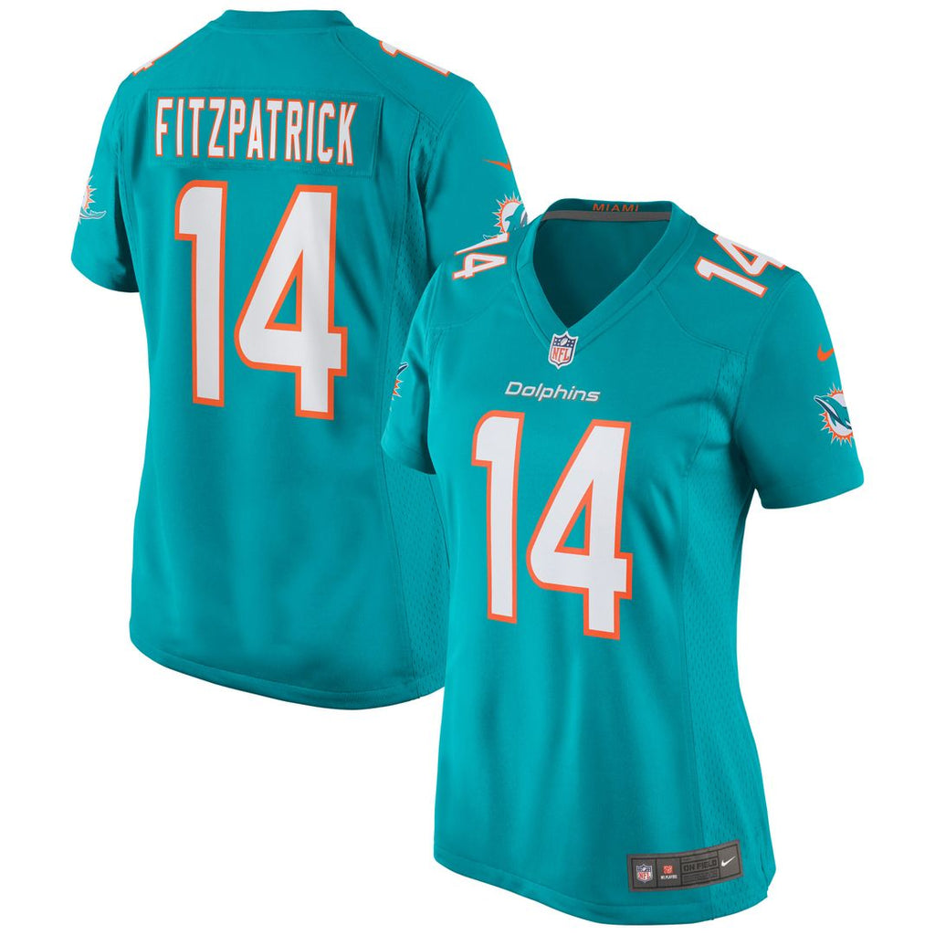 Ryan Fitzpatrick Miami Dolphins Nike Women's Game Jersey - Aqua Official NFL Team Apparel Football Fan Gear
