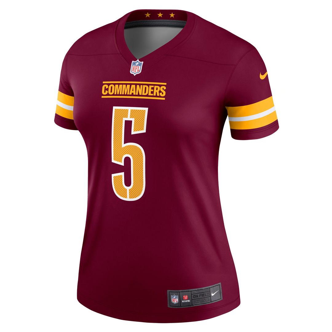 Jayden Daniels Washington Commanders Nike Women's Legend Player Performance Top - Burgundy NFL Fan Gear Popular Style