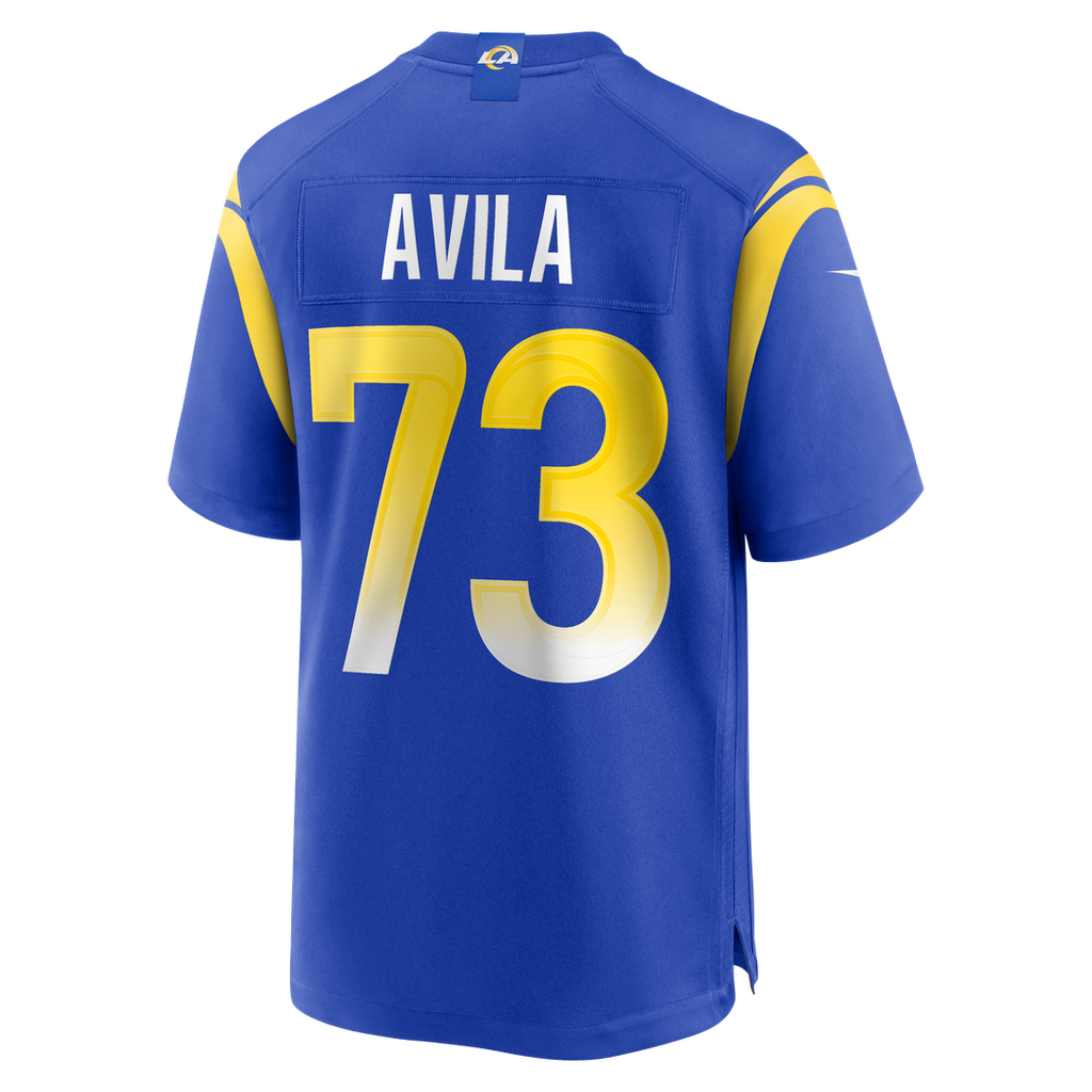 Steve Avila Los Angeles Rams Nike Home Game Jersey - Royal Official NFL Team Apparel Football Fan Gear