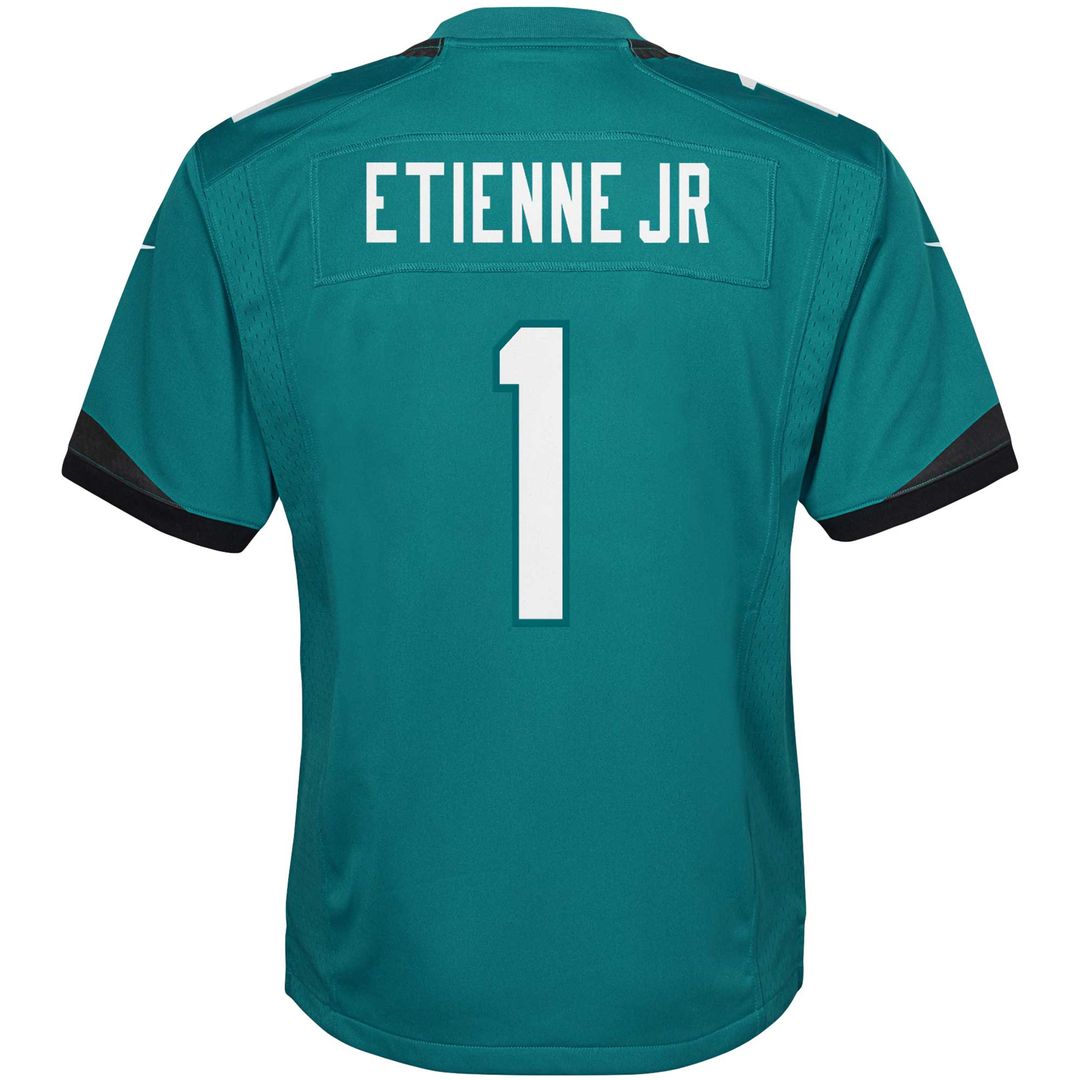 Travis Etienne Jacksonville Jaguars Nike Youth Game Jersey - Teal Official NFL Team Apparel Football Fan Gear
