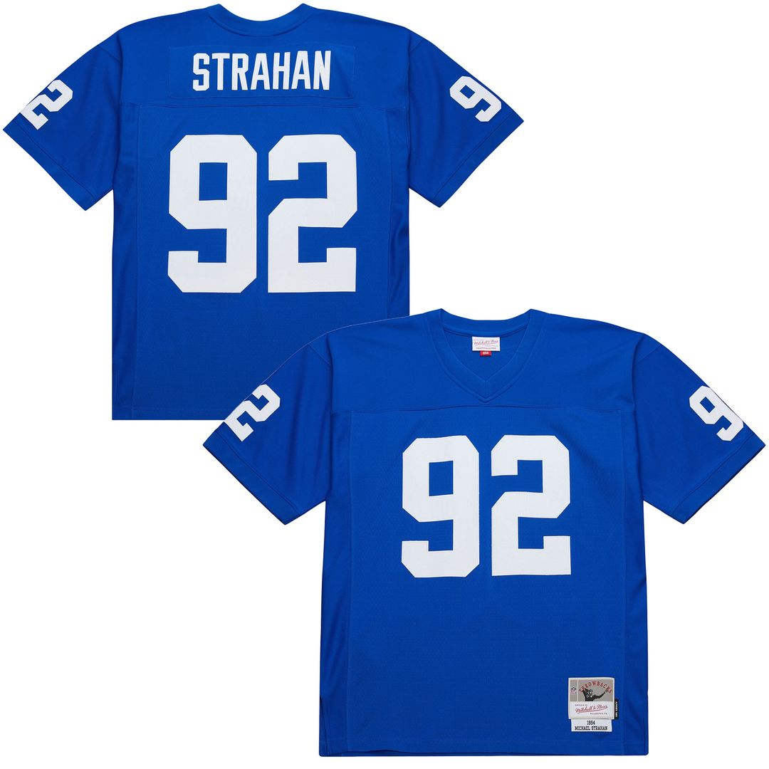 Michael Strahan New York Giants Mitchell & Ness 1994 Legacy Replica Jersey - Royal Official NFL Team Apparel Football Fan Gear