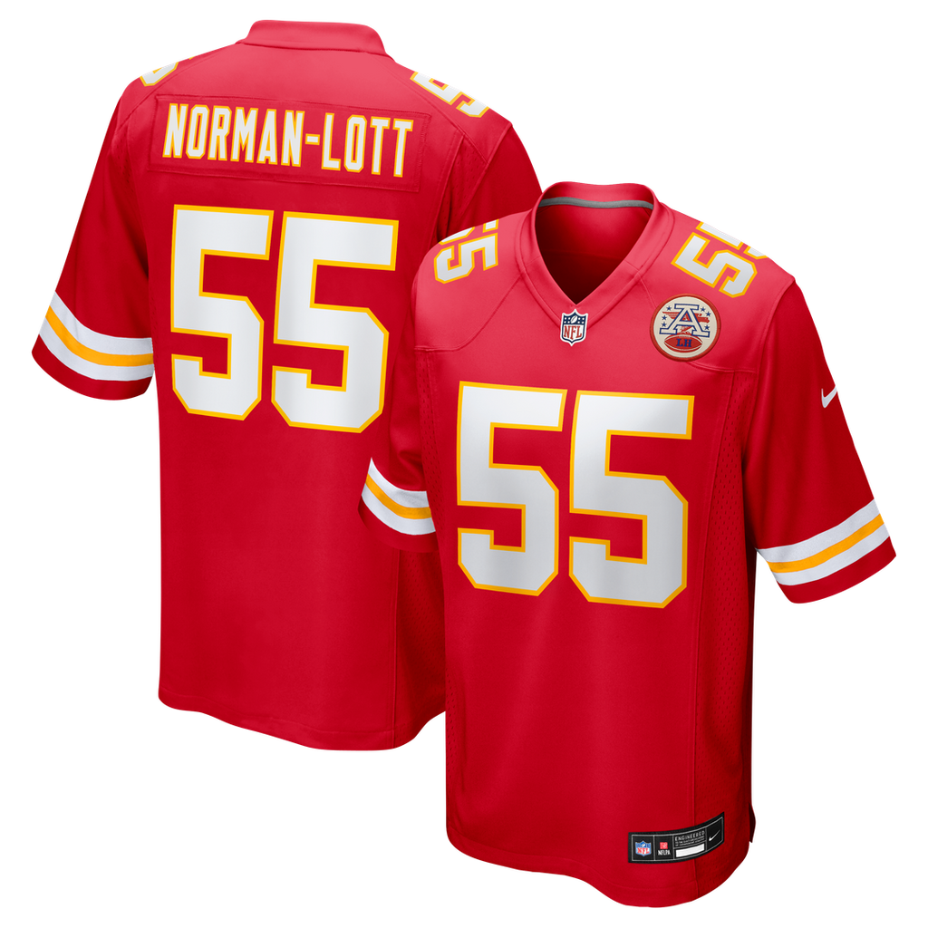 Omarr Norman-Lott Kansas City Chiefs Nike Team Game Jersey - Red Official NFL Team Apparel Football Fan Gear