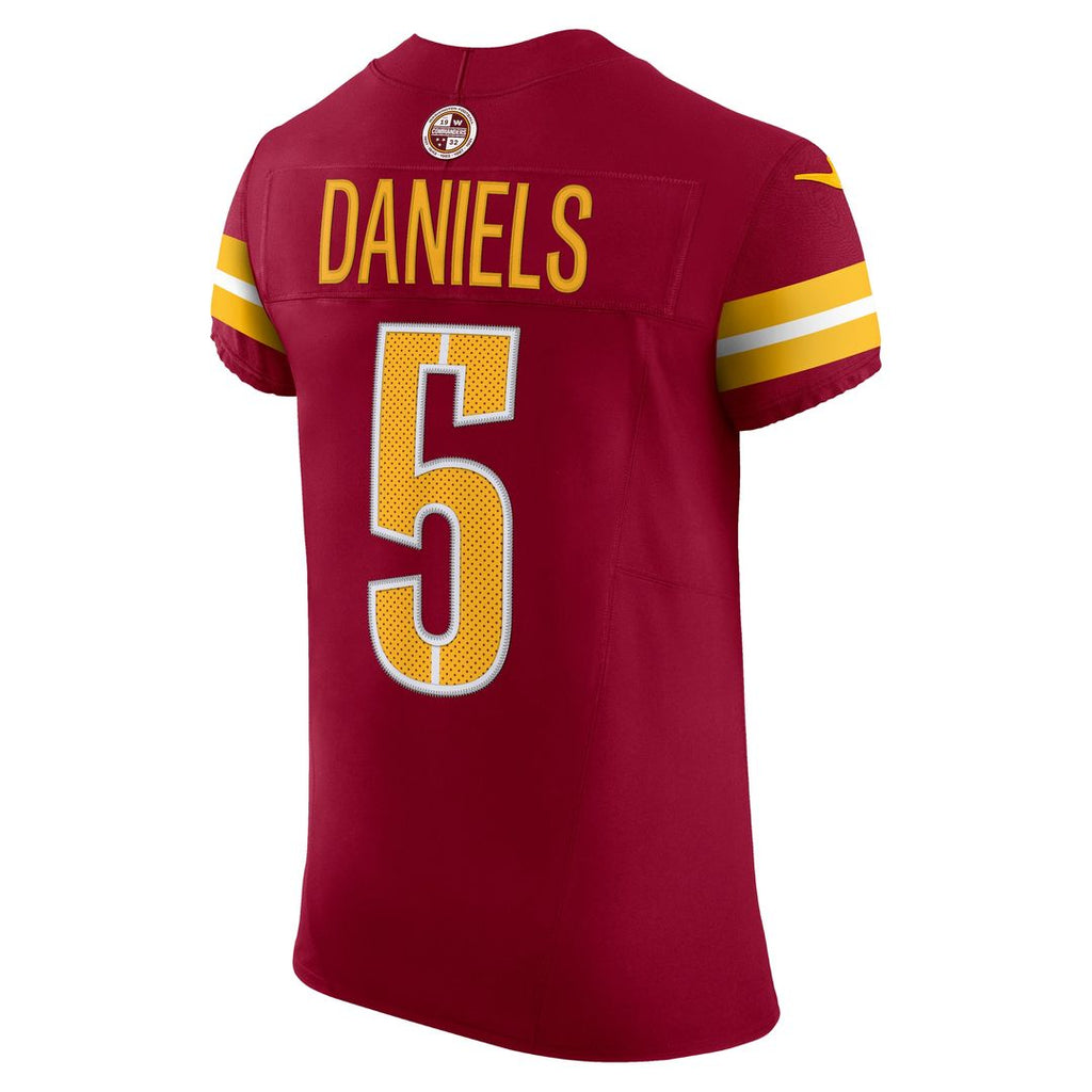 Jayden Daniels Washington Commanders Nike Alternate Vapor F.U.S.E. Elite Jersey - Black Official NFL Team Apparel Football Fan Gear