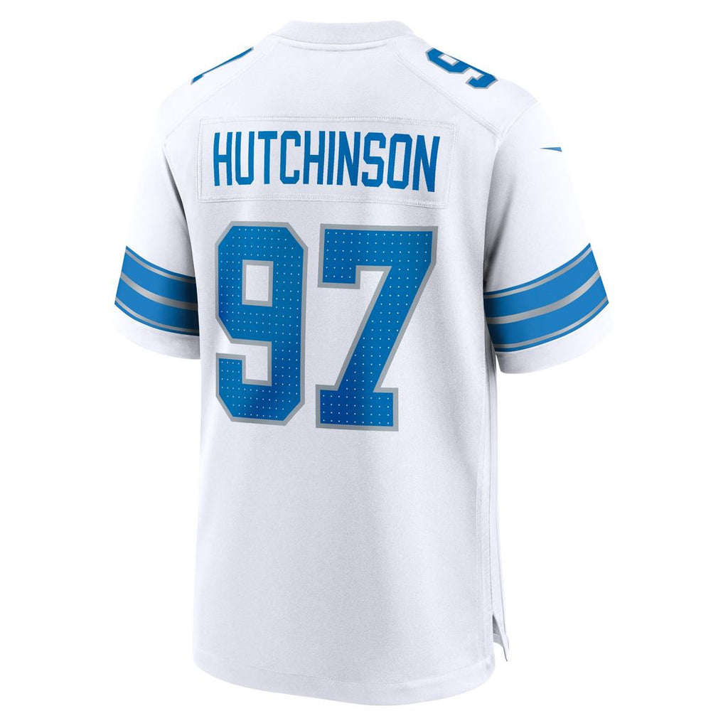 Aidan Hutchinson Detroit Lions Nike Game Jersey - Blue Official NFL Team Apparel Football Fan Gear