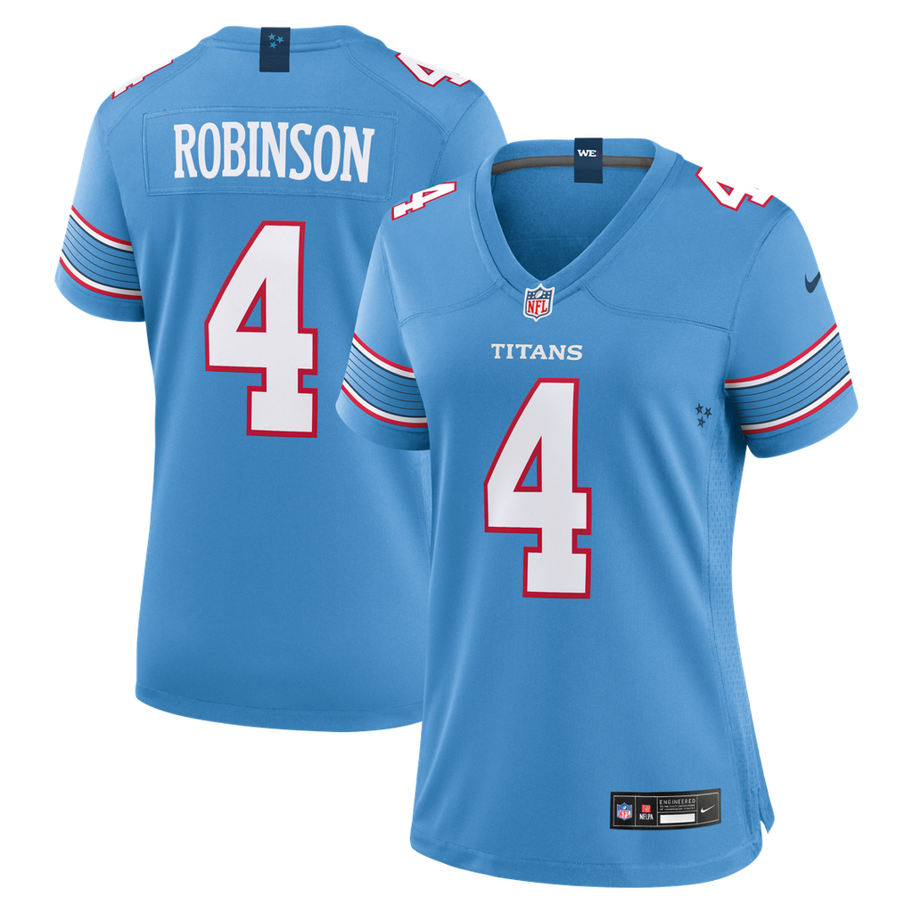 Wan'Dale Robinson Tennessee Titans Nike Women's Team Game Jersey - Light Blue Official NFL Team Apparel Football Fan Gear