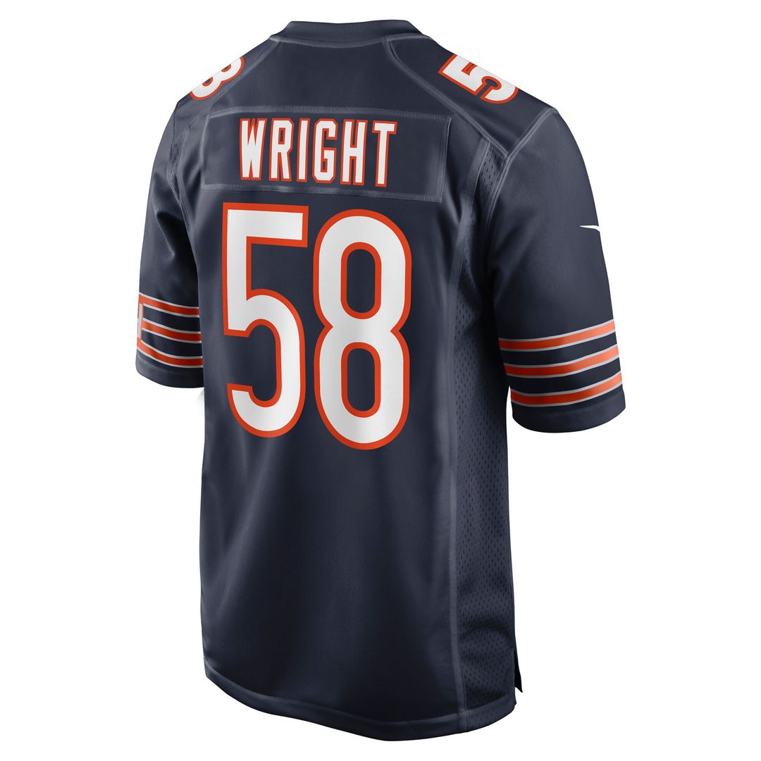 Darnell Wright Chicago Bears Nike Game Jersey - Navy Official NFL Team Apparel Football Fan Gear