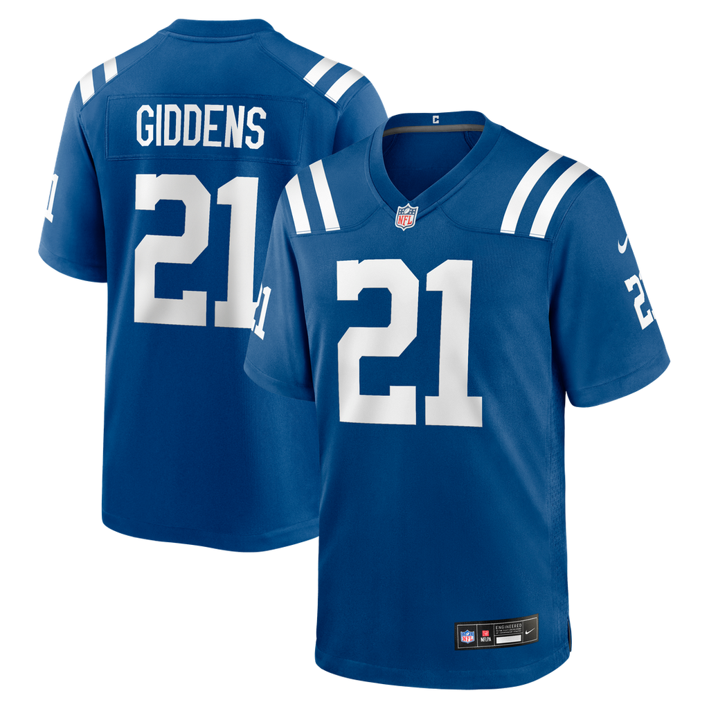 DJ Giddens Indianapolis Colts Nike Team Game Jersey - Royal Official NFL Team Apparel Football Fan Gear
