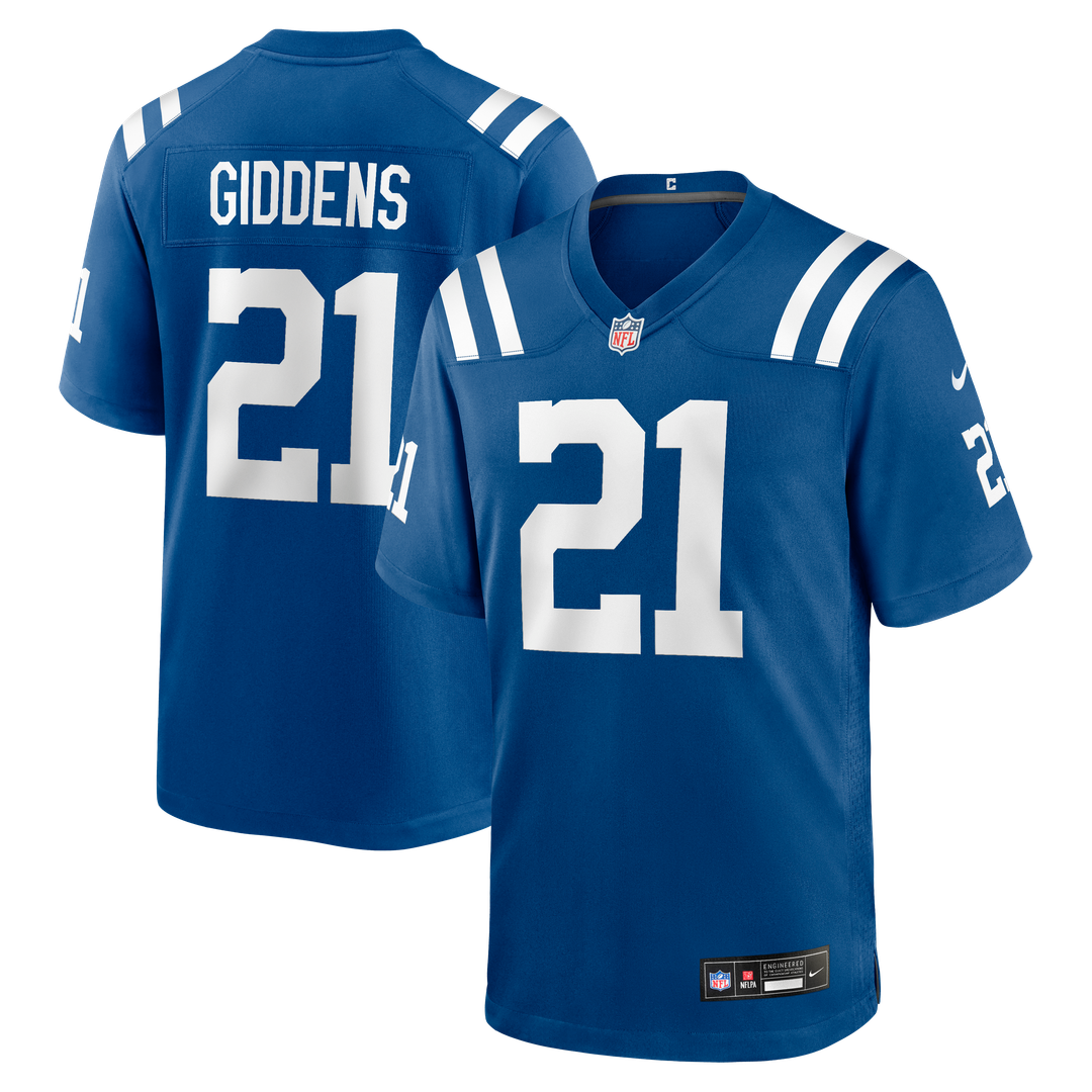 DJ Giddens Indianapolis Colts Nike Team Game Jersey - Royal Official NFL Team Apparel Football Fan Gear