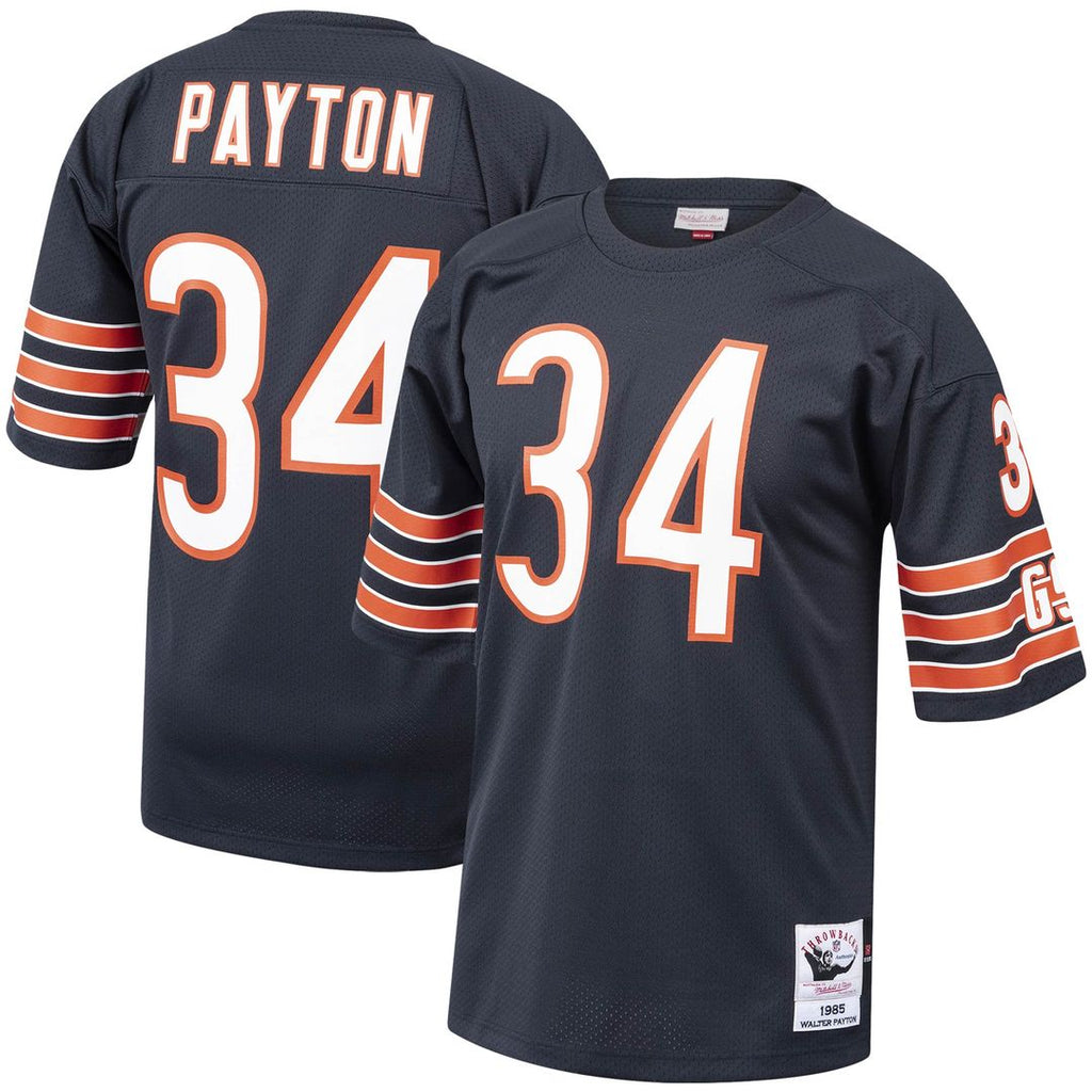 Walter Payton Chicago Bears 1985 Mitchell & Ness Authentic Throwback Retired Player Jersey - Navy Official NFL Team Apparel Football Fan Gear