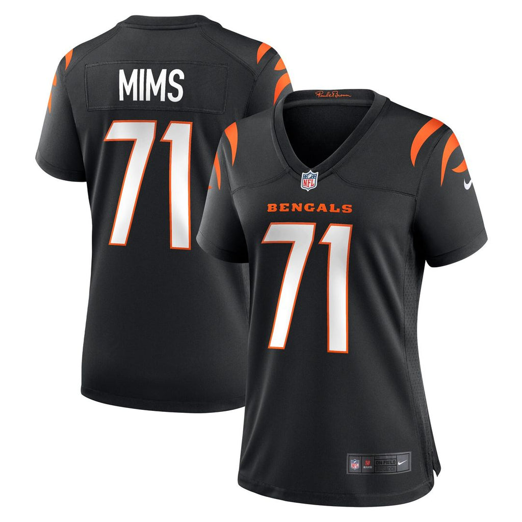 Amarius Mims Cincinnati Bengals Nike Women's Game Jersey - Black Official NFL Team Apparel Football Fan Gear