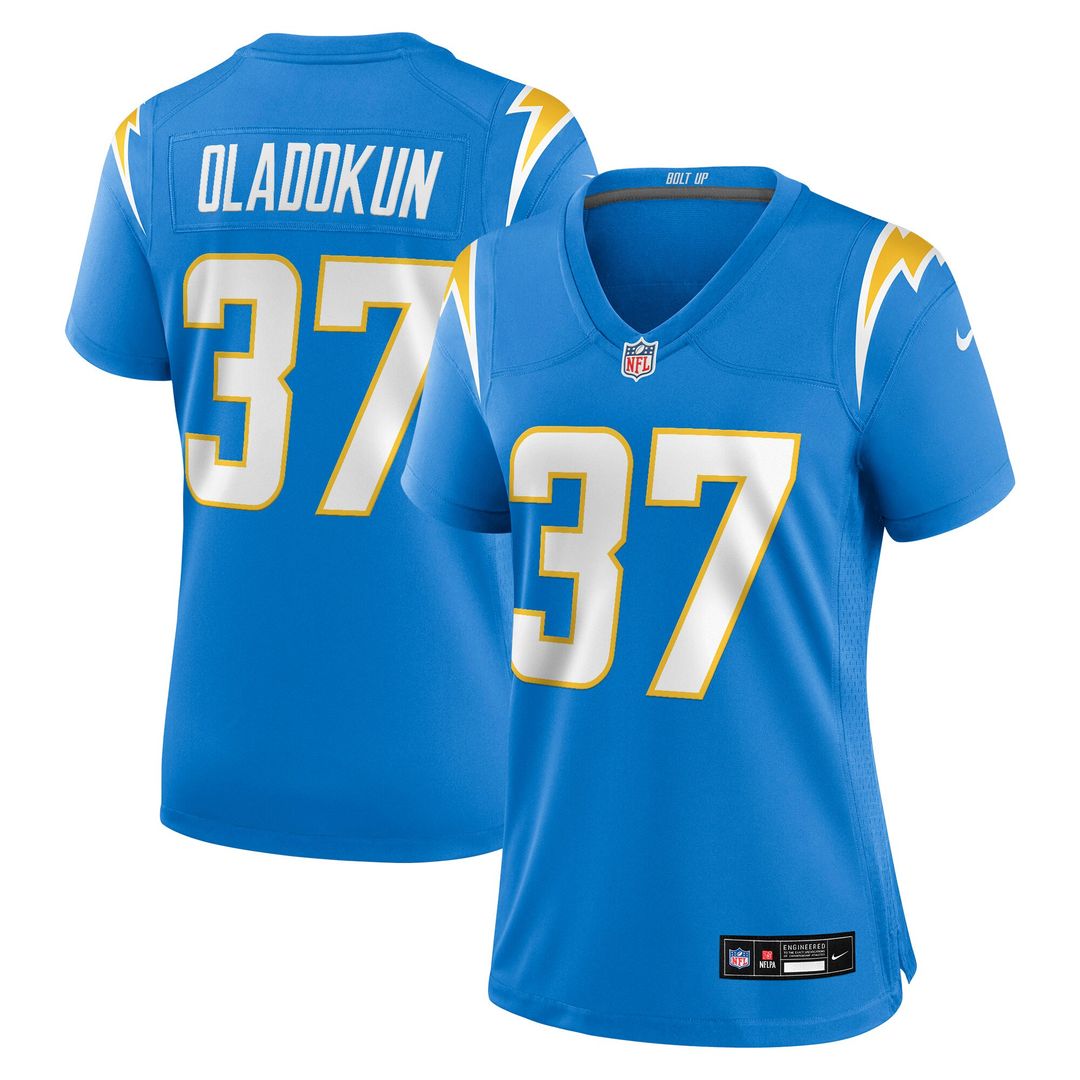 Jordan Oladokun Los Angeles Chargers Nike Women's Team Game Jersey - Powder Blue Official NFL Team Apparel Football Fan Gear