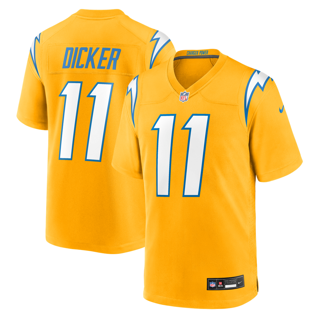 Cameron Dicker Los Angeles Chargers Nike Alternate Game Jersey - Gold Official NFL Team Apparel Football Fan Gear