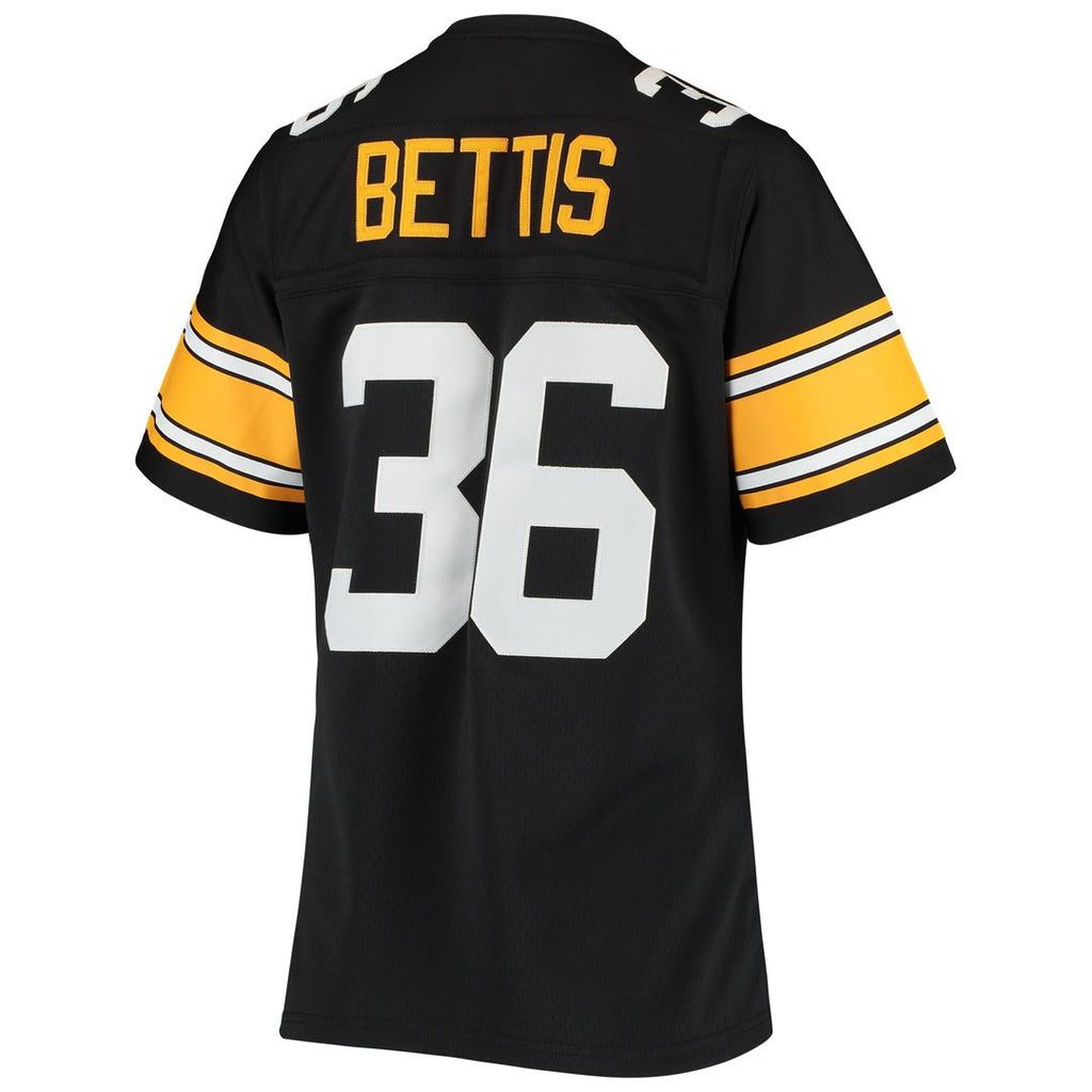 Jerome Bettis Pittsburgh Steelers Mitchell & Ness Women's 1996 Legacy Replica Jersey - Black Official NFL Team Apparel Football Fan Gear