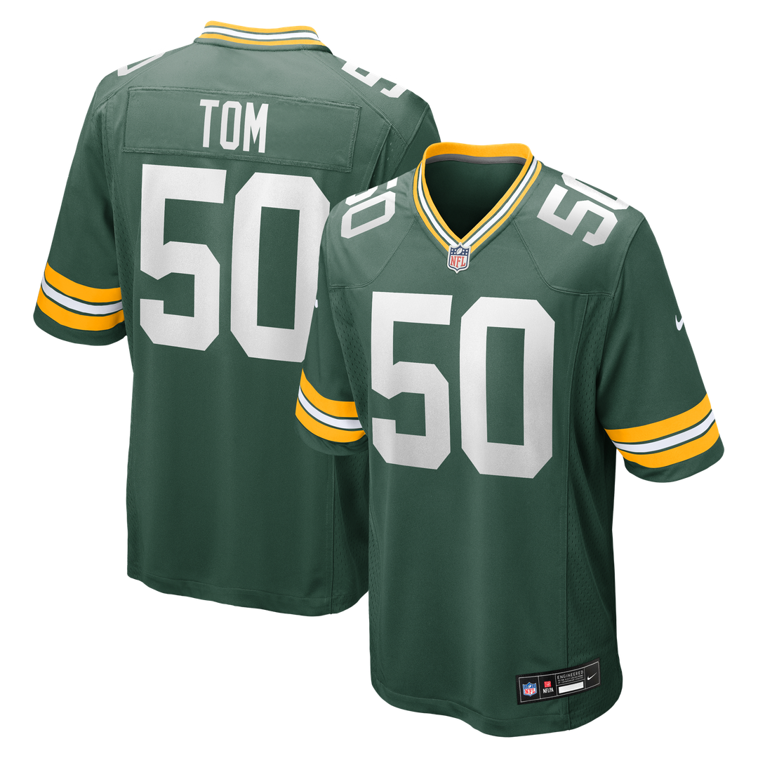 Zach Tom Green Bay Packers Nike Game Player Jersey - Green Official NFL Team Apparel Football Fan Gear