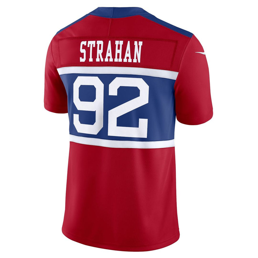 Michael Strahan New York Giants Nike Alternate Vapor F.U.S.E. Retired Player Limited Jersey - Century Red Official NFL Team Apparel Football Fan Gear