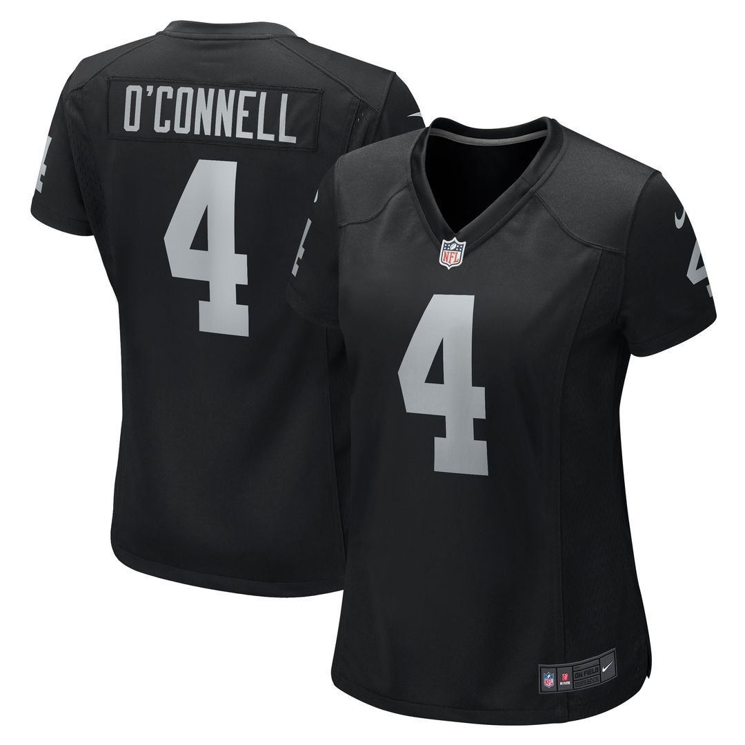 Aidan O'Connell Las Vegas Raiders Nike Women's Game Jersey - Black Official NFL Team Apparel Football Fan Gear
