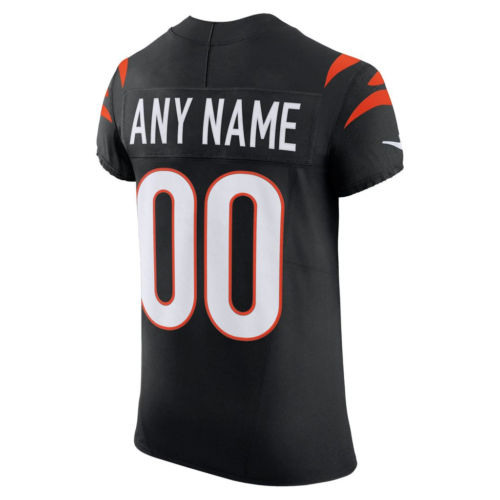 Cincinnati Bengals Nike Team Vapor F.U.S.E. Elite Custom Jersey - Black Official NFL Team Apparel Football Fan Gear