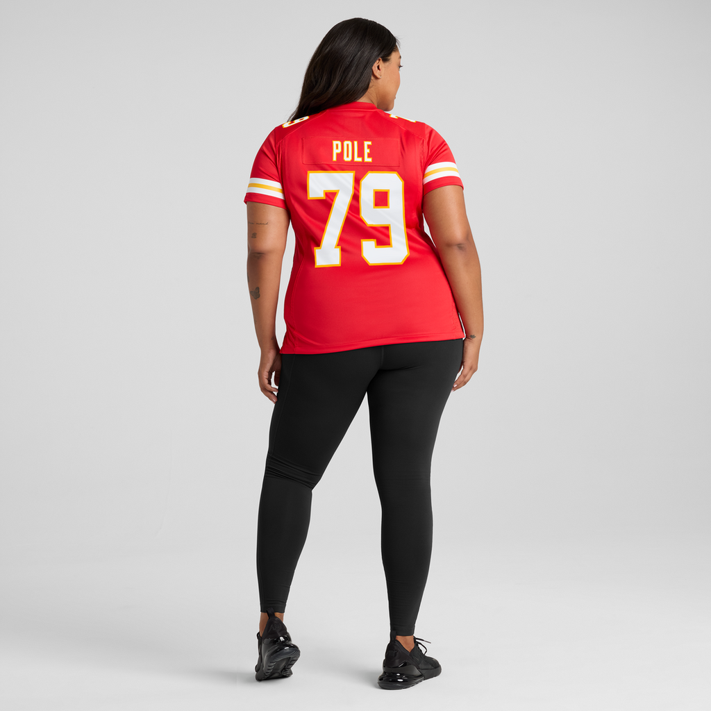 Esa Pole Kansas City Chiefs Nike Women's Team Game Jersey - Red Official NFL Team Apparel Football Fan Gear